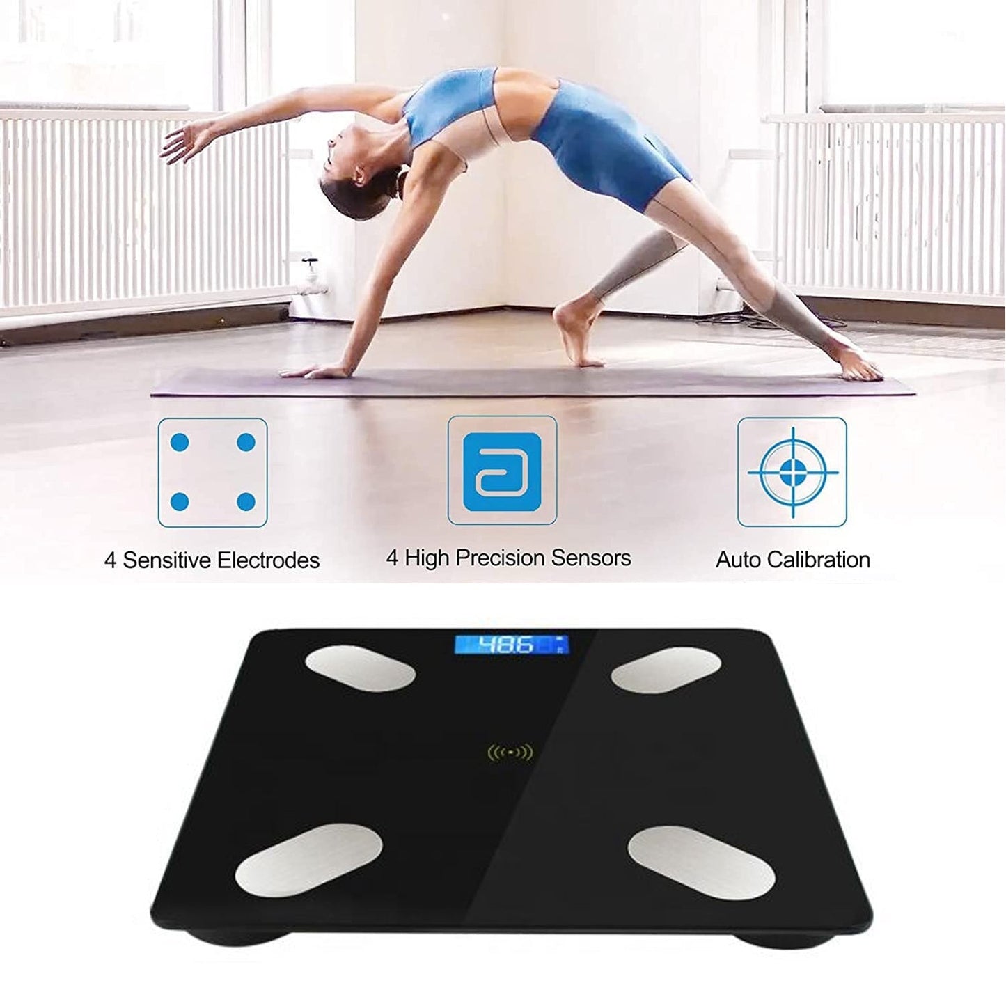 Advanced digital scale for weight and body composition analysis