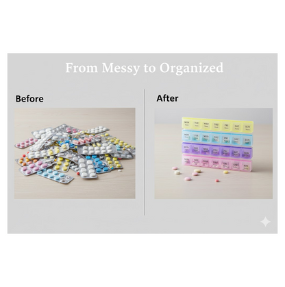 Weekly Pill Case 28-Slot Medicine Organizer