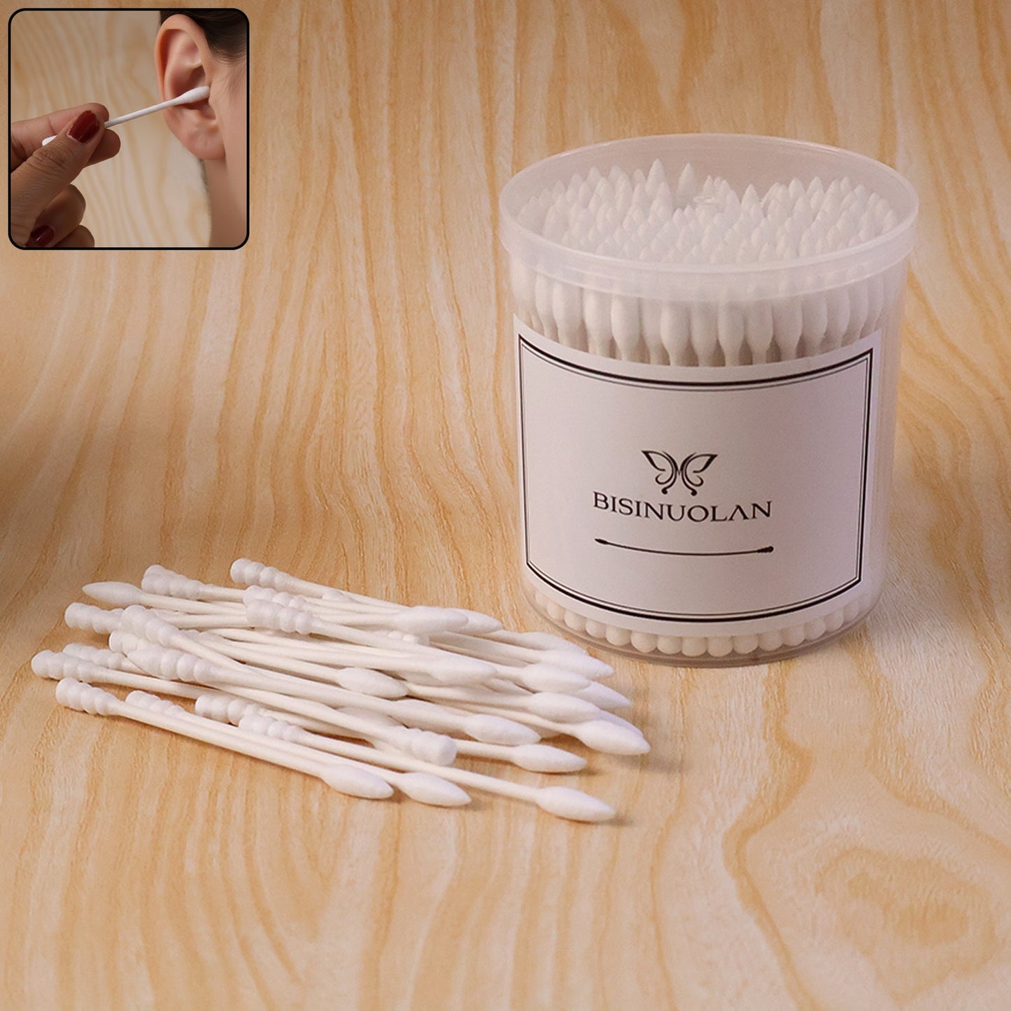 Cotton Ear Buds Set (200 Pc)