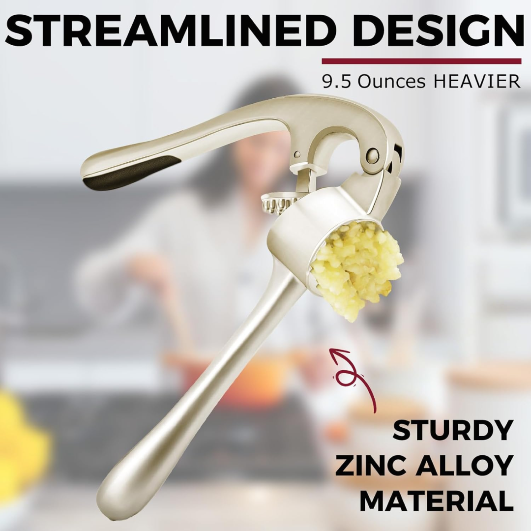 Aluminum Garlic Press – Easy-to-Use Lightweight Kitchen Tool
